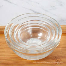 Wholsale 40ml 85ml 190ml 250ml face cosmetic clear glass container facial cream bowl